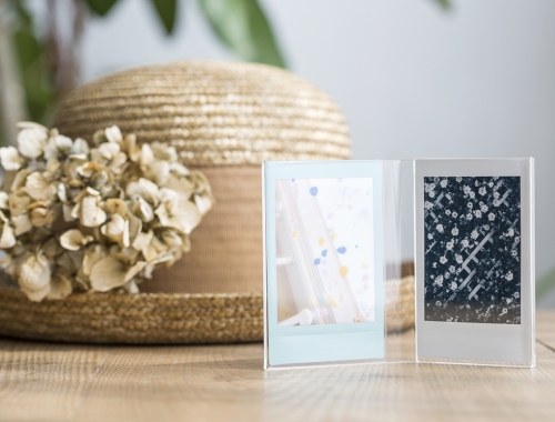 מסגרת שקופה זוג תמונות MINI INSTAX